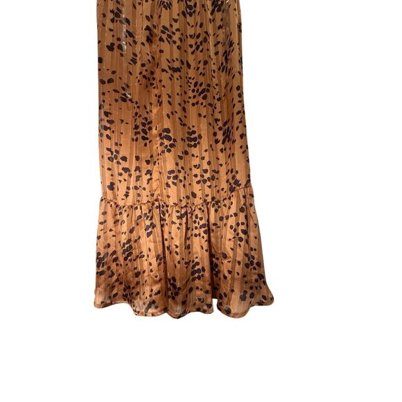 Endless Blue leopard print cut out midi dress Small - Picture 3 of 5